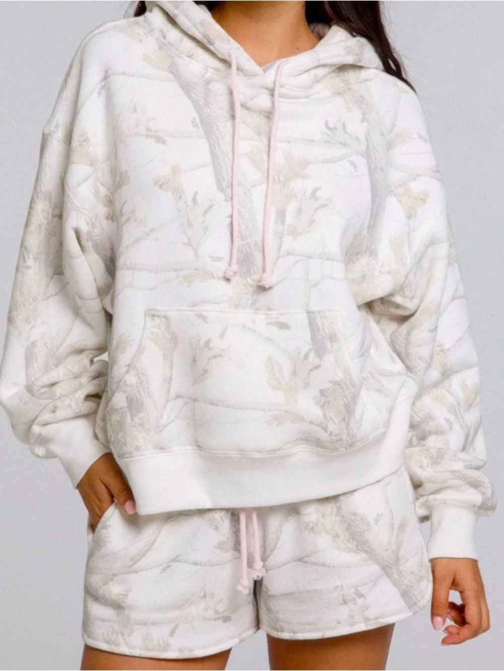 DAIRY BOY Woodland Camo Cropped Hoodie-Size Medium